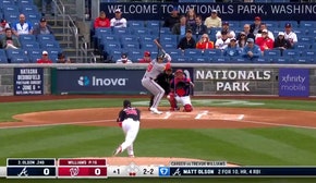 Braves' Matt Olson and Marcell Ozuna go back-to-back, jumping out to an early lead vs. Nationals
