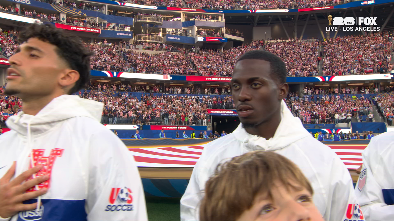 United States' National Anthem at Los Angeles Before Match vs Türkiye