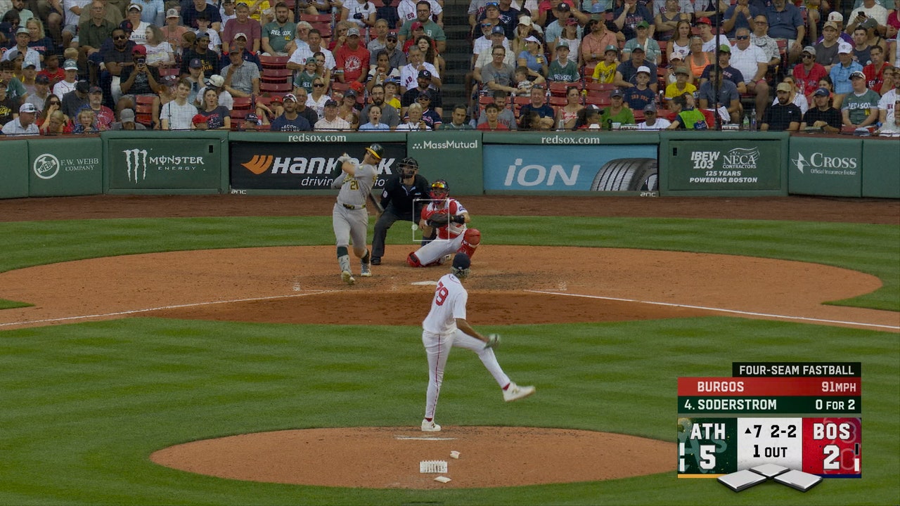 Tyler Soderstrom hits solo home run to extend Athletics' lead over Red Sox