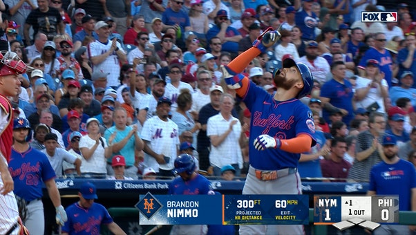 Brandon Nimmo launches solo home run, giving Mets lead over Phillies