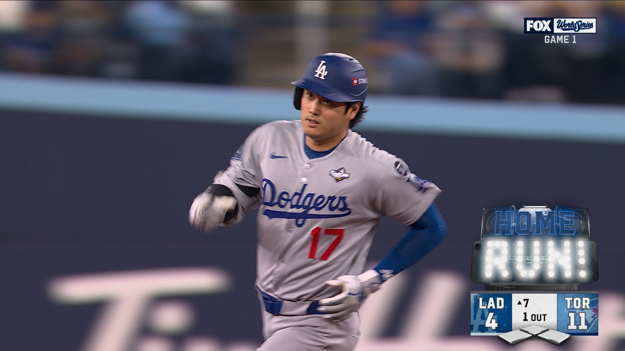 Dodgers' Shohei Ohtani smashes two-run home run vs. Blue Jays in World Series