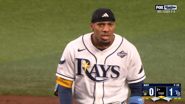Chandler Simpson’s Double Drives In One Run To Give Rays The Early Lead vs Brewers