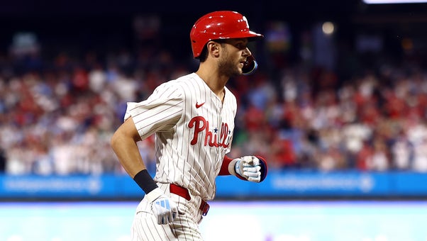 Trea Turner smacks his second long ball of the night, increasing Phillies' lead over Rays