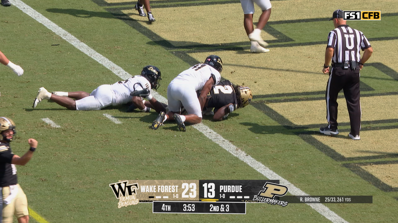 Purdue's Fame Ijeboi rushes for touchdown, trims deficit vs Wake Forrest