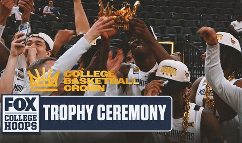 West Virginia's trophy ceremony following win of The Crown Championship 🏆 FOX College Hoops