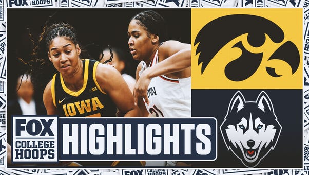 No. 11 Iowa Hawkeyes vs. No. 1 UConn Huskies Highlights 🏀 FOX College Hoops 