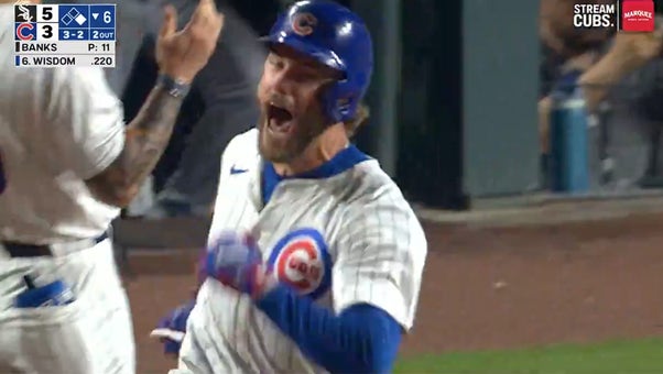 Cubs' Patrick Wisdom cranks a pinch-hit game-tying home run against the White Sox