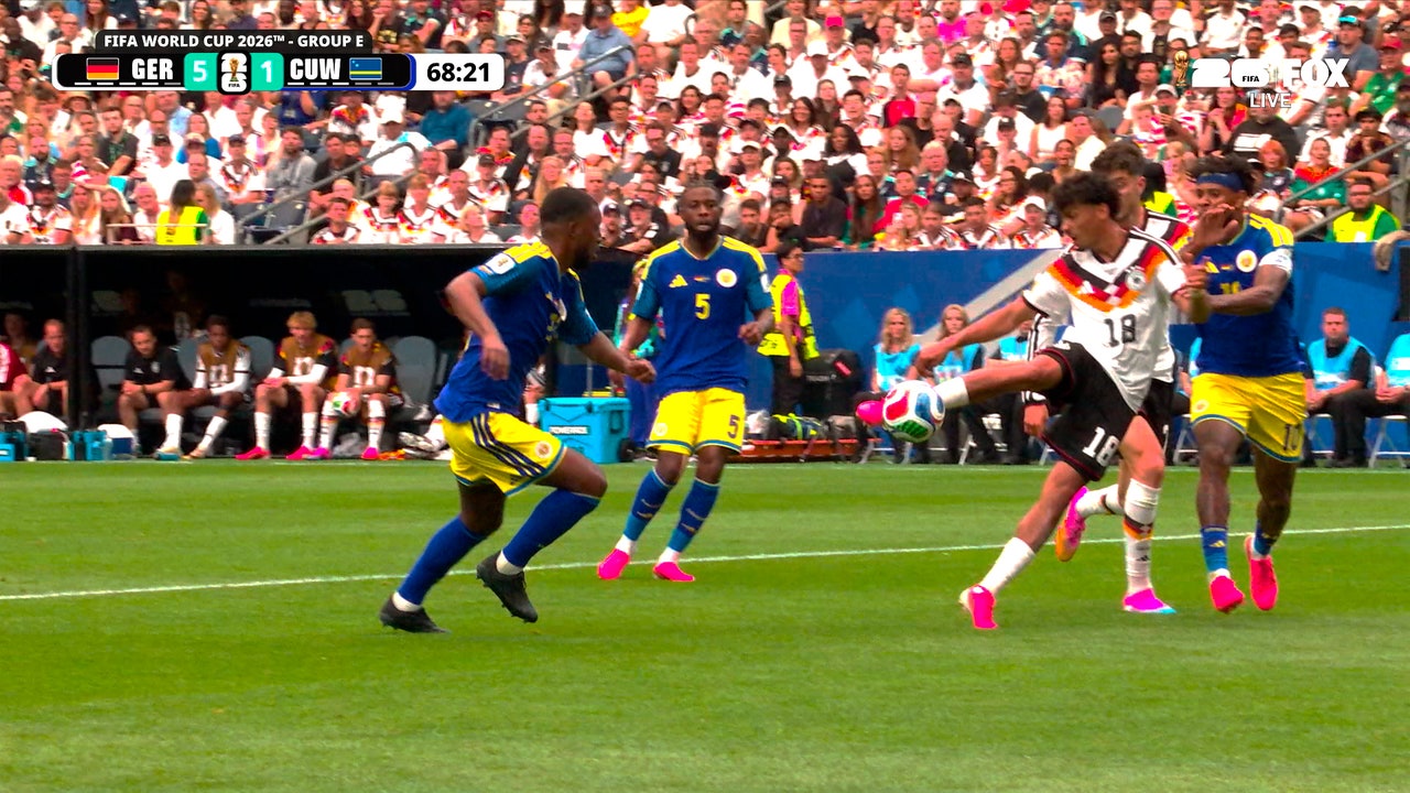 Nathaniel Brown scores Germany’s fifth goal against Curaçao  | 2026 FIFA World Cup™