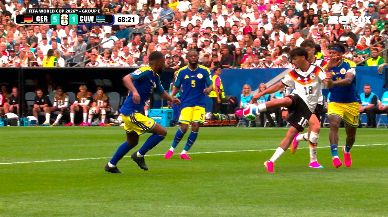 Nathaniel Brown scores Germany’s fifth goal against Curaçao  | 2026 FIFA World Cup™