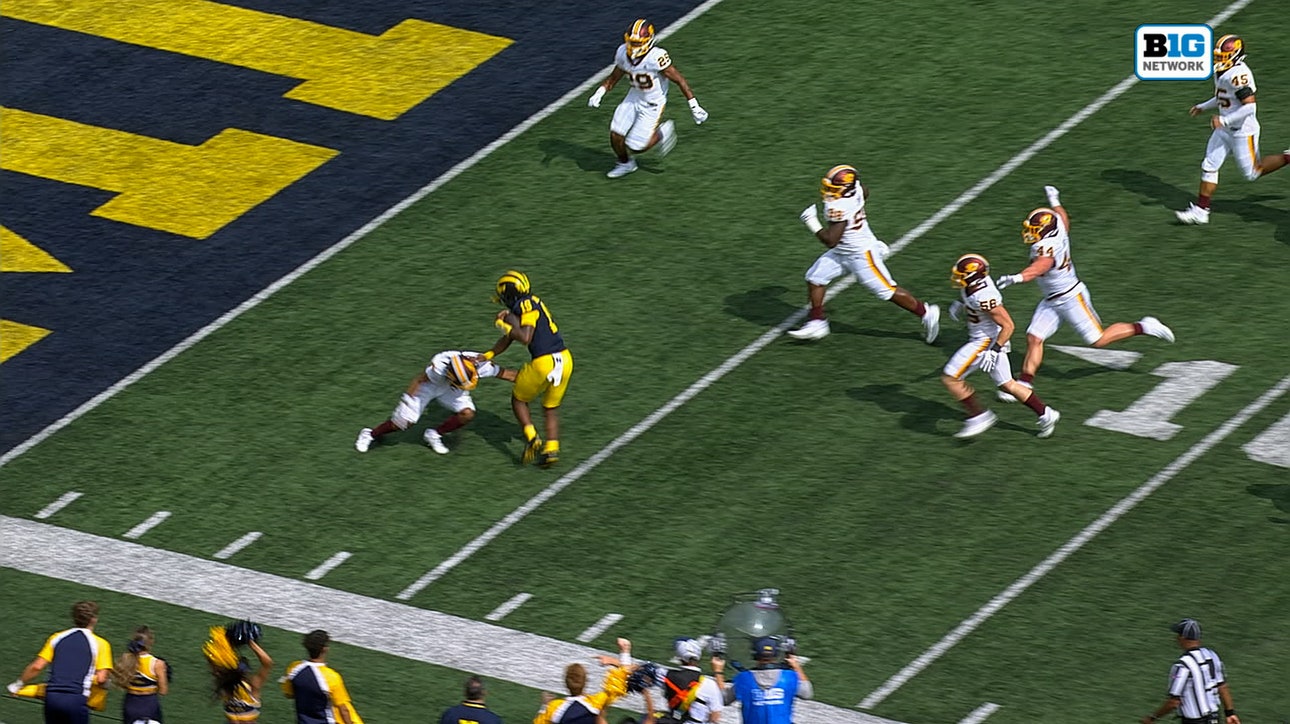 Bryce Underwood rushes for 18-yard TD, extending Michigan's lead over Central Michigan