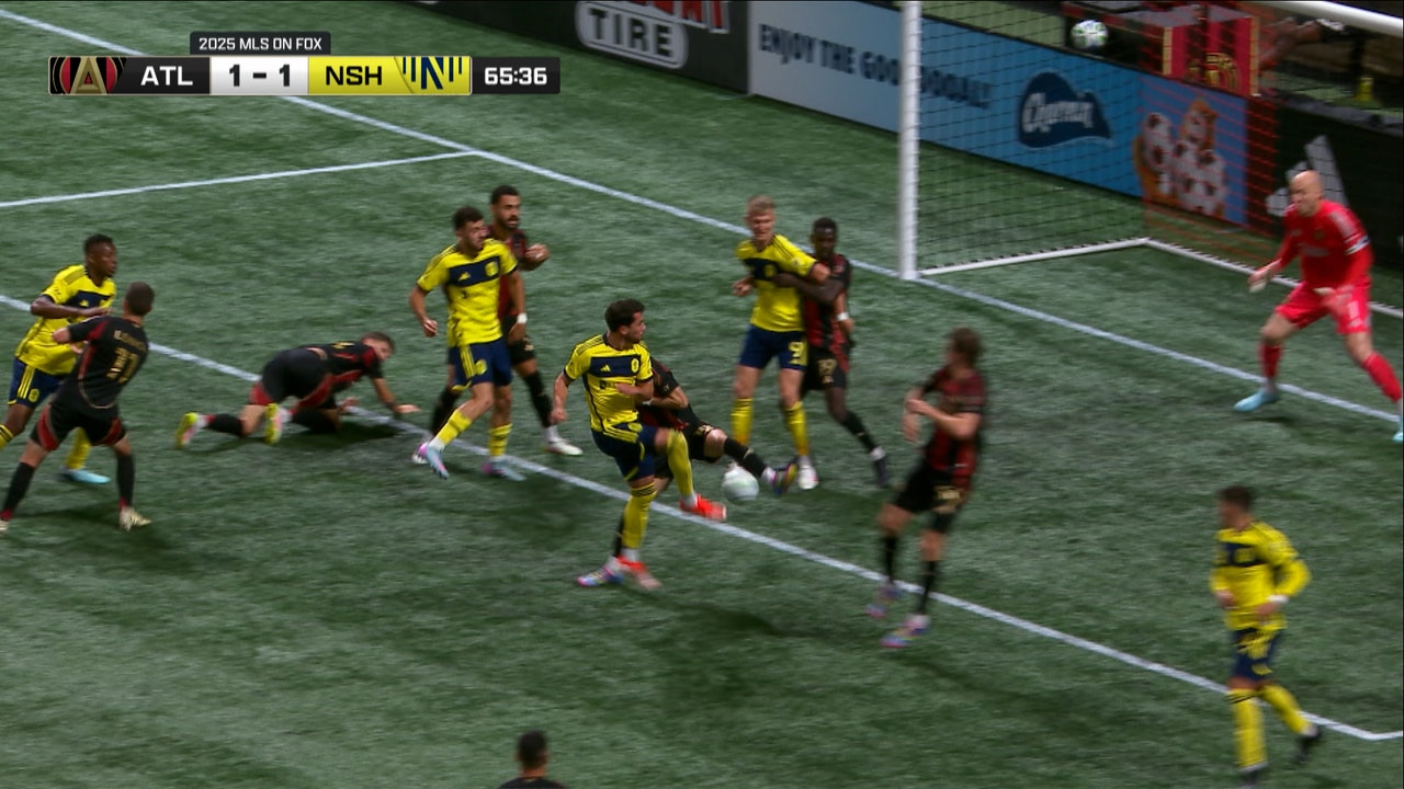 Nashville’s Daniel Lovitz scores the equalizer vs. Atlanta