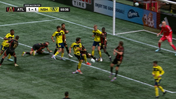 Nashville's Daniel Lovitz scores the equalizer vs. Atlanta