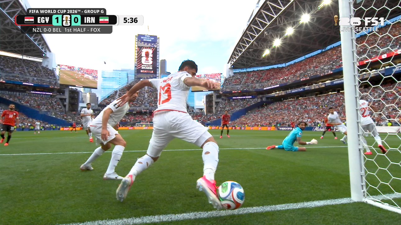 Egypt’s Mahmoud Saber scores goal, taking early lead vs Iran | 2026 FIFA World Cup™