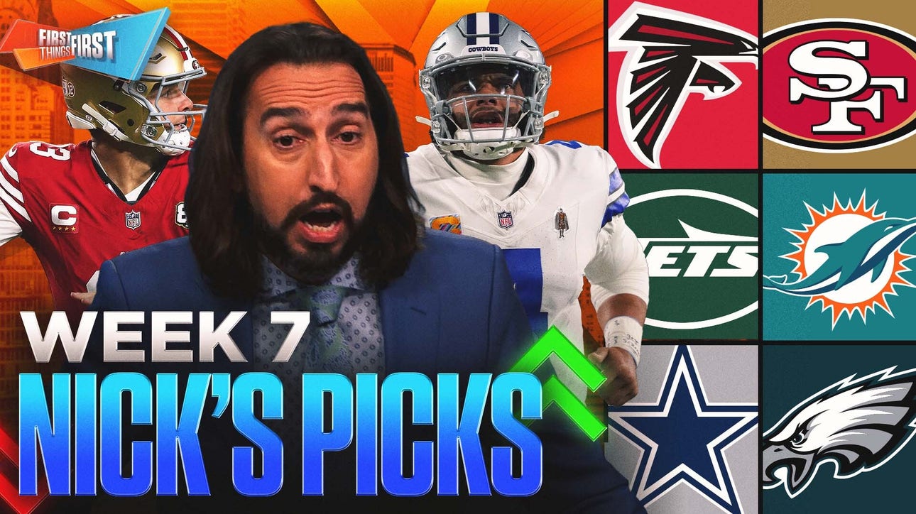 Falcons can shock 49ers, Jets cover, Can the Eagles upset the Cowboys on Nick’s Week 7 Picks? | FTF
