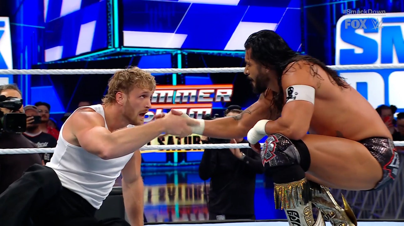 Logan Paul and Santos Escobar join forces vs. LA Knight in ambush ahead of SummerSlam