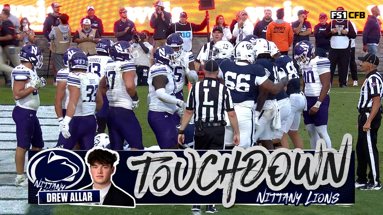 Drew Allar punches in one-yard TD, giving Penn State lead over Northwestern