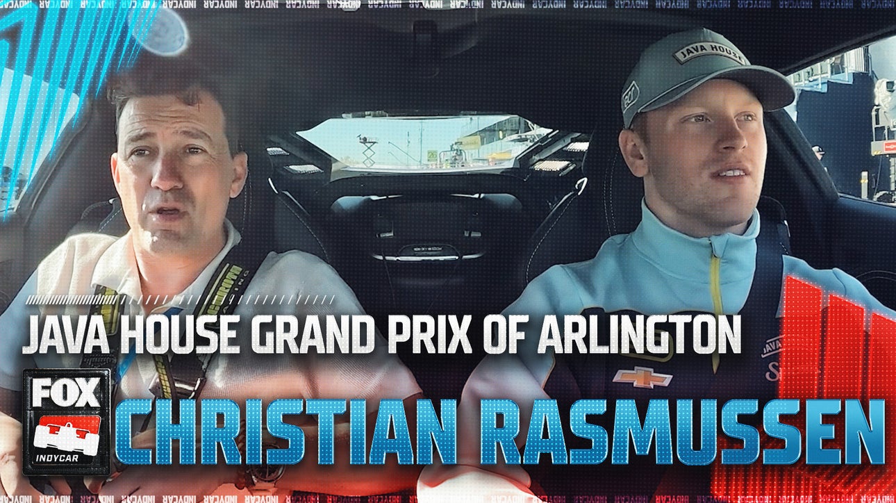 Indy 500: Christian Rasmussen takes Will Buxton around Streets of Arlington Track 🏁