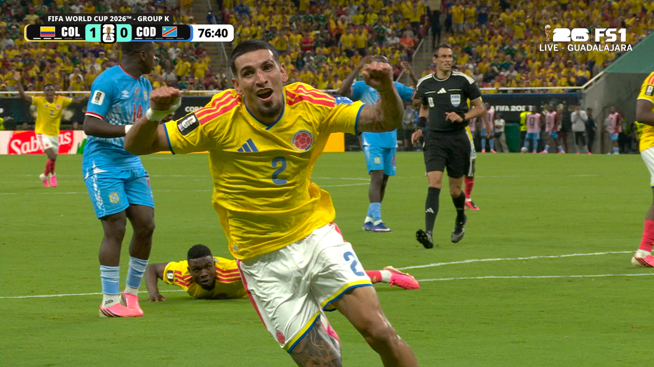 Colombia’s Daniel Muñoz scores goal, taking lead vs DR Congo | 2026 FIFA World Cup™