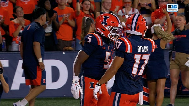 Ca'Lil Valentine bursts for 51-yard rushing TD, extending Illinois' lead over UAB