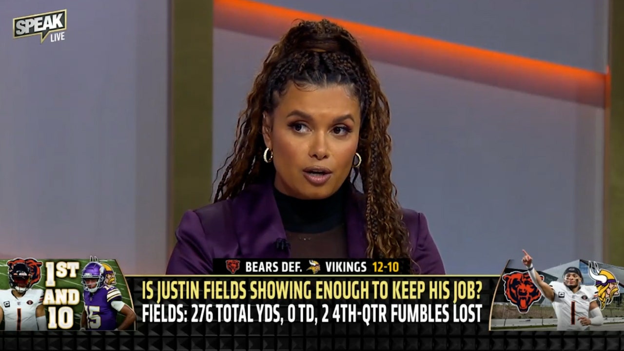 Is Justin Fields showing enough to keep his job as Bears QB1? | NFL | SPEAK