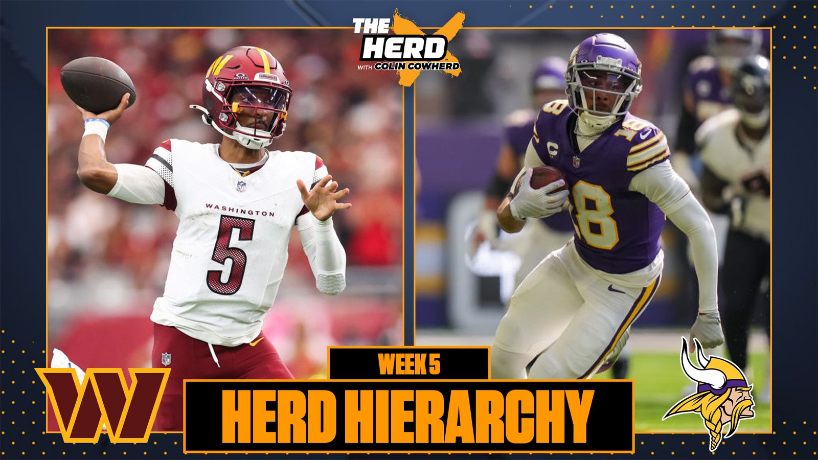 Herd Hierarchy: Vikings reach Top 3, Commanders leap into Colin's Top 10 of Week 5 