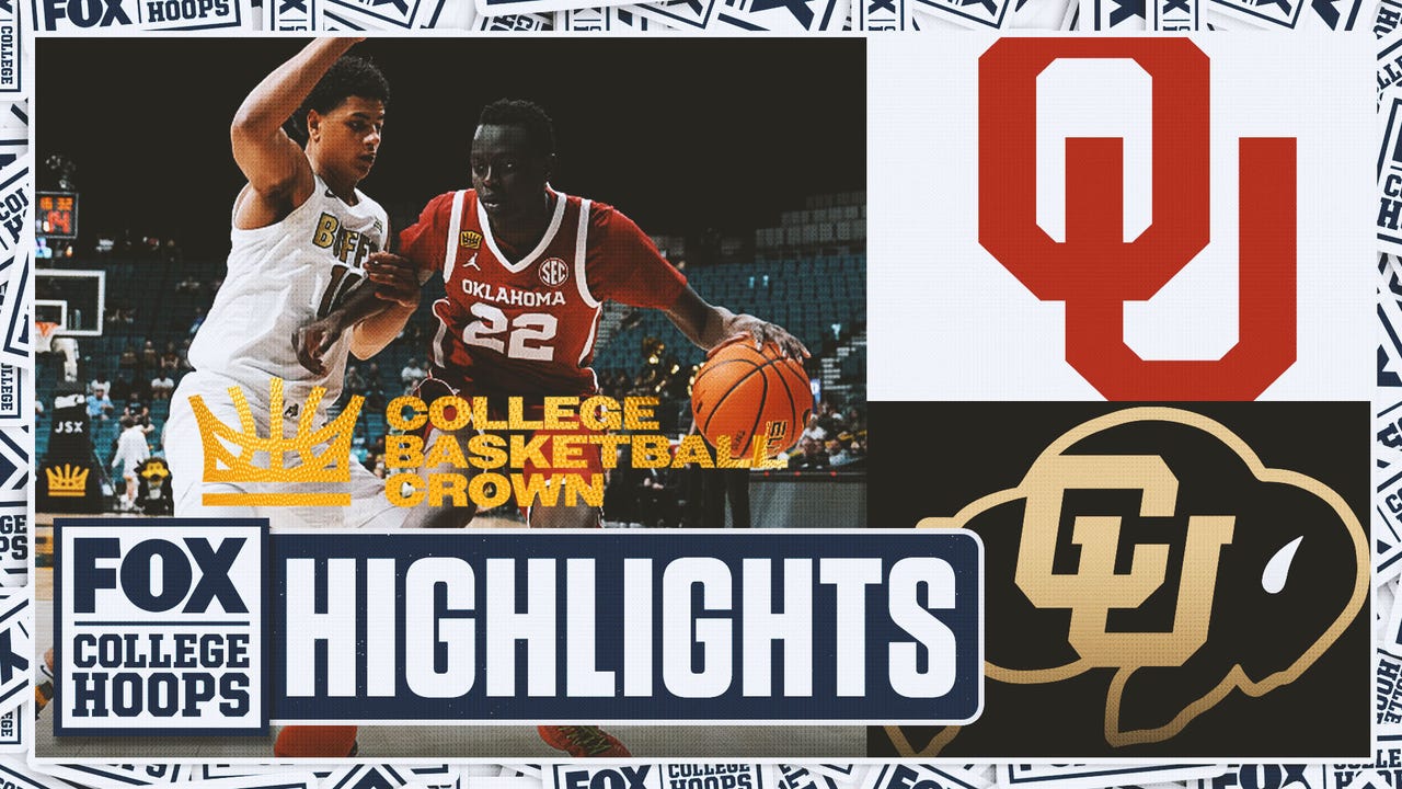 Oklahoma Sooners vs. Colorado Buffaloes The Crown Highlights 🏀 FOX College Hoops