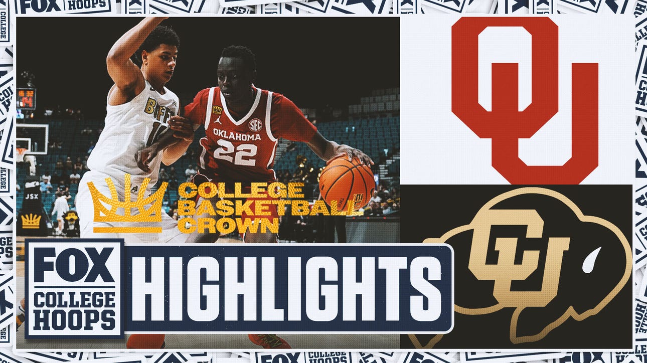 Oklahoma Sooners vs. Colorado Buffaloes The Crown Highlights 🏀 FOX College Hoops