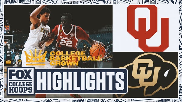 Oklahoma Sooners vs. Colorado Buffaloes The Crown Highlights 🏀 FOX College Hoops