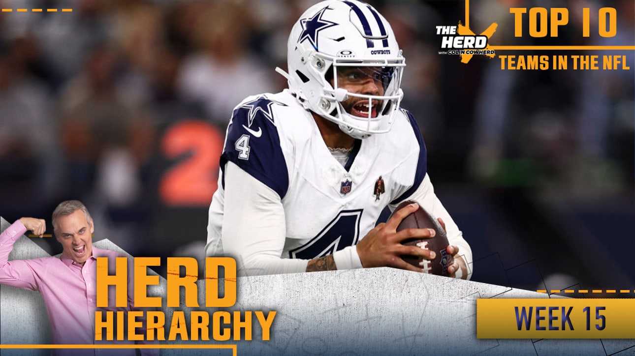 Herd Hierarchy: Cowboys leap to Top 3, Dolphins drop in Colin's Top 10 of Week 15 | The Herd