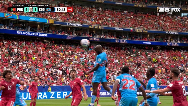 DR Congo’s Yoane Wissa scores brilliant header, making score level at halftime vs Portugal | 2026 FIFA World Cup™ 