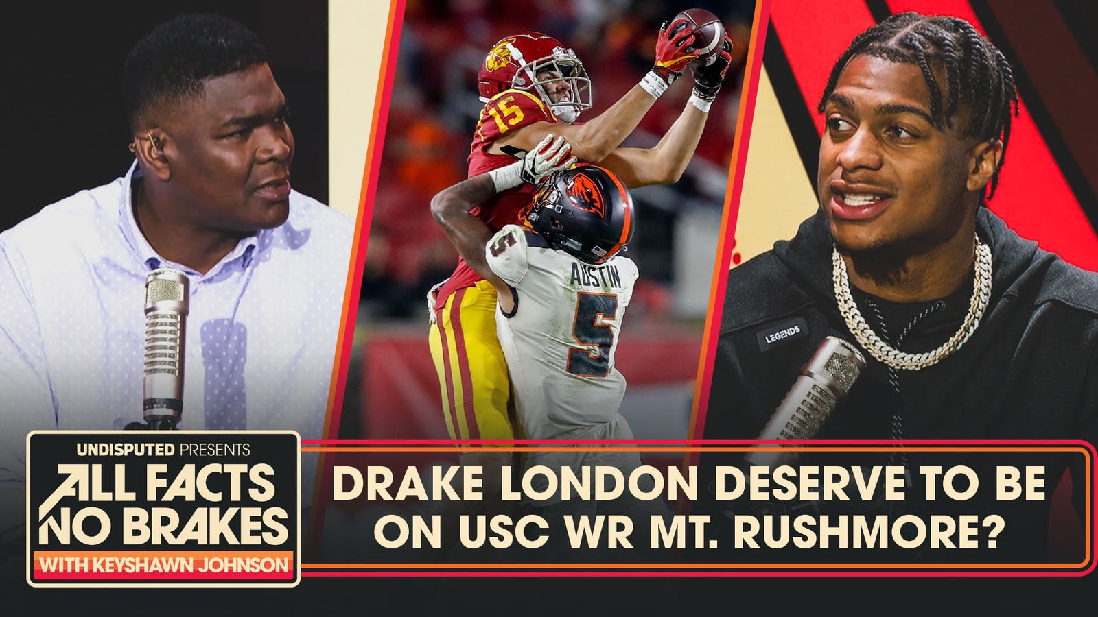 Does Drake London deserve to be on USC WRs Mt. Rushmore?