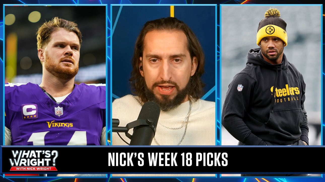 Nick's Picks: Vikings (+2.5) upset Lions, Steelers (+2) defeat Bengals in Week 18 | What's Wright?