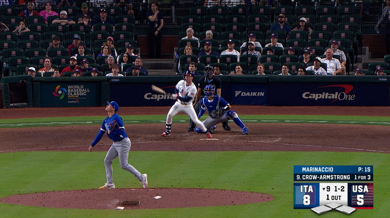 United States' Pete Crow-Armstrong hits second home run of game vs. Italy