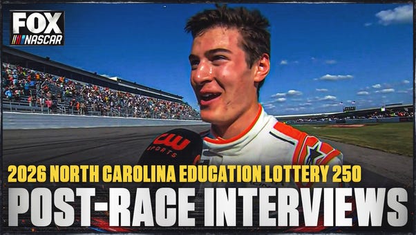 William Sawalich, Brandon Jones and More Interviews after North Carolina Education Lottery 250🎤 NASCAR on FOX