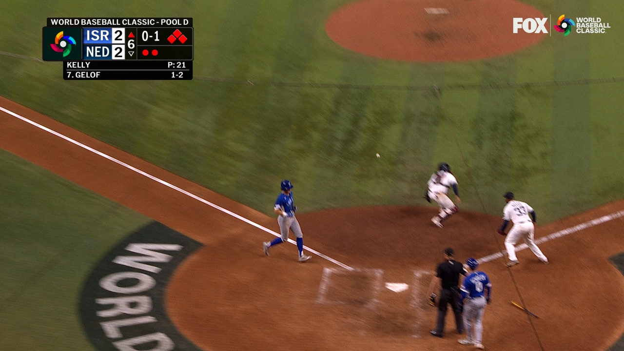 Israel's Jake Gelof hits single, driving in two runs, taking lead against Netherlands