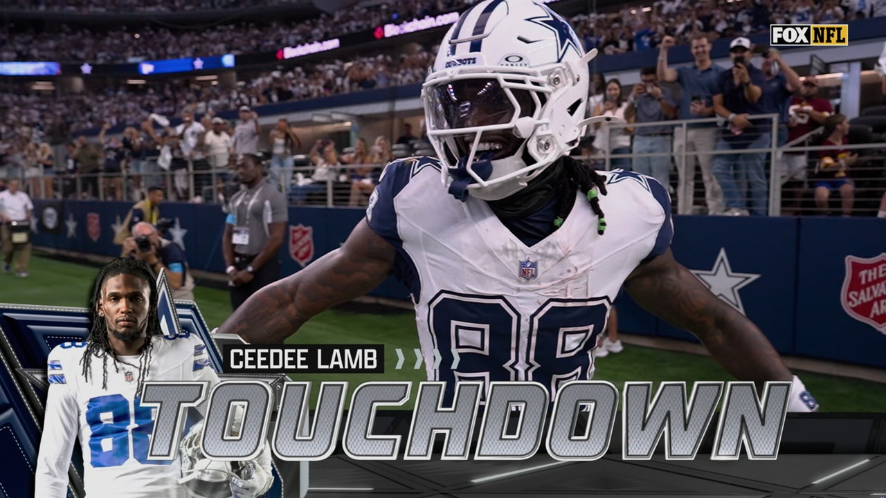 Dak Prescott finds CeeDee Lamb for 3-yard TD, giving Cowboys lead over Commanders