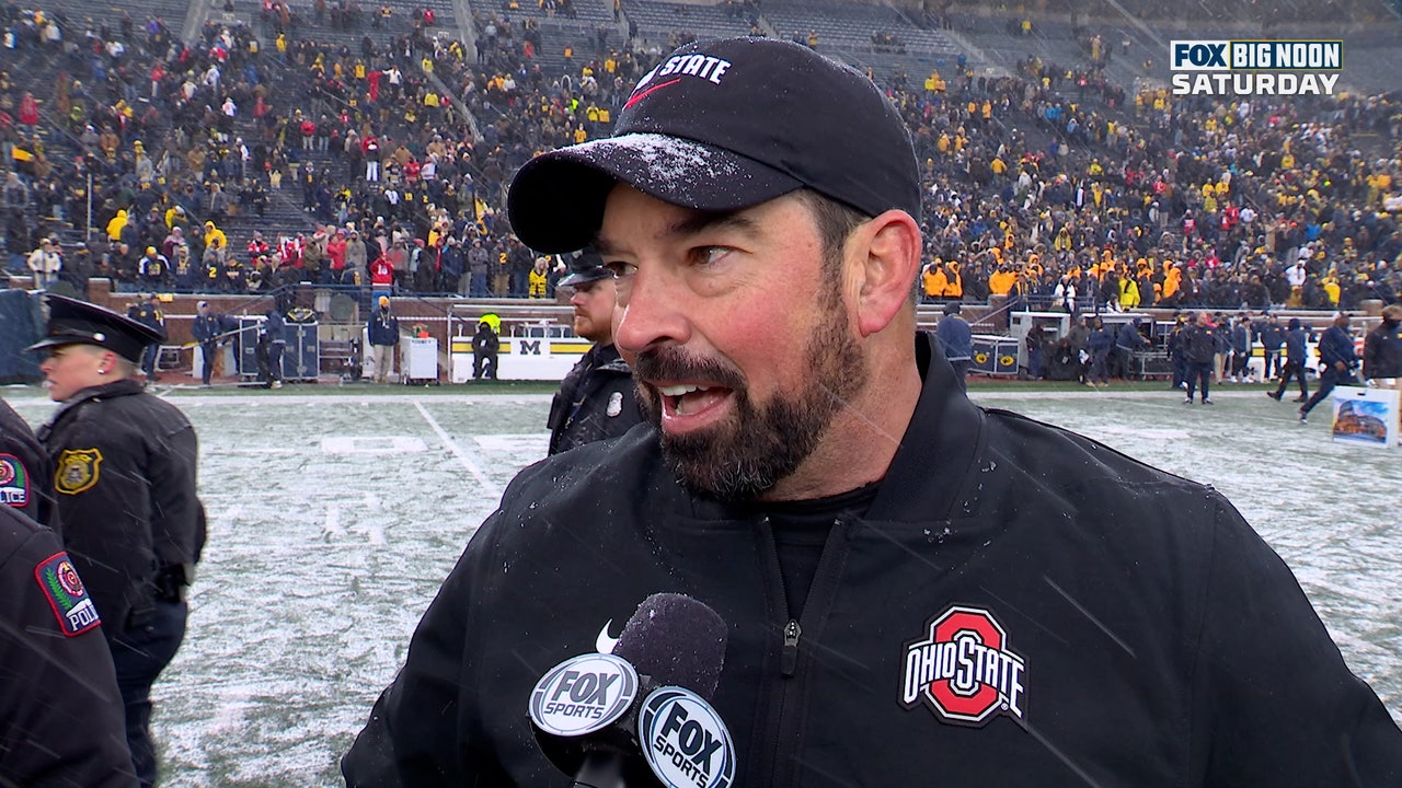 Ohio State HC Ryan Day on Beating Michigan: 'I'm Just Happy for a Lot of People'