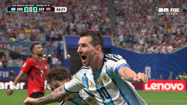 Lionel Messi Equalizes for Argentina with Superb Finish vs Egypt | 2026 FIFA World Cup™