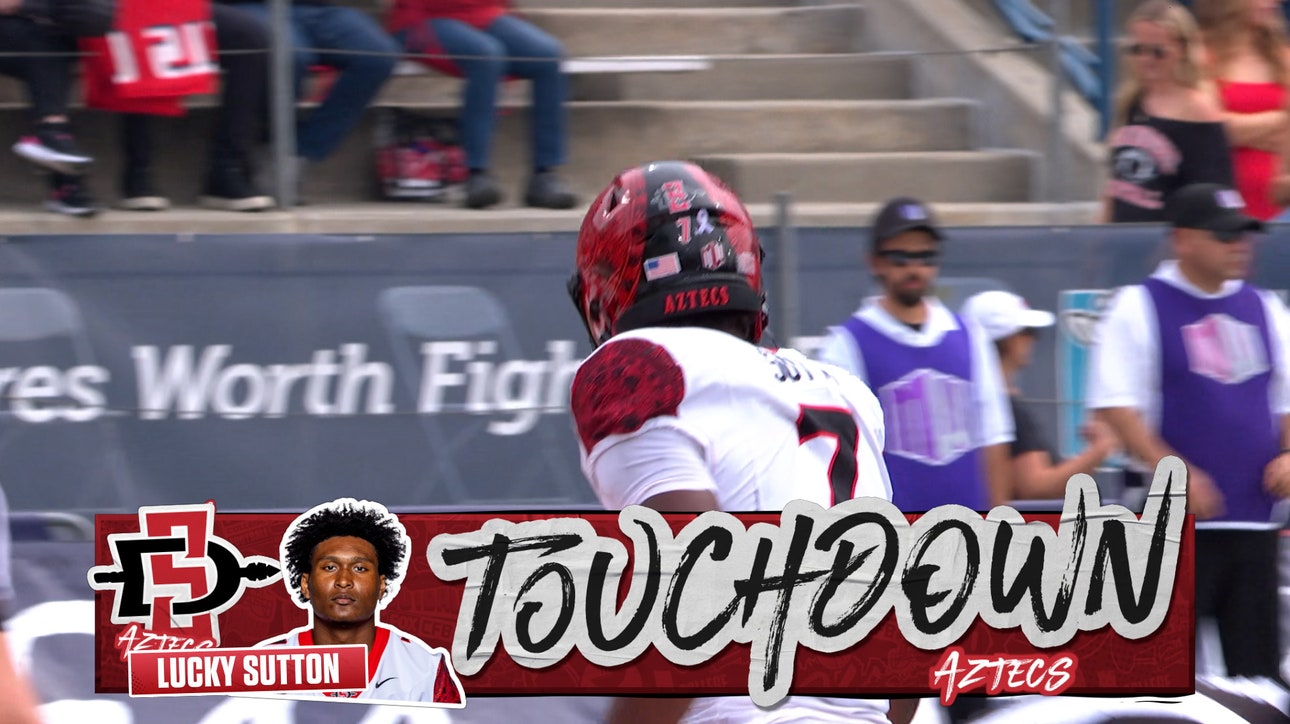 Lucky Sutton punches in one-yard TD, giving San Diego State the lead over Fresno State