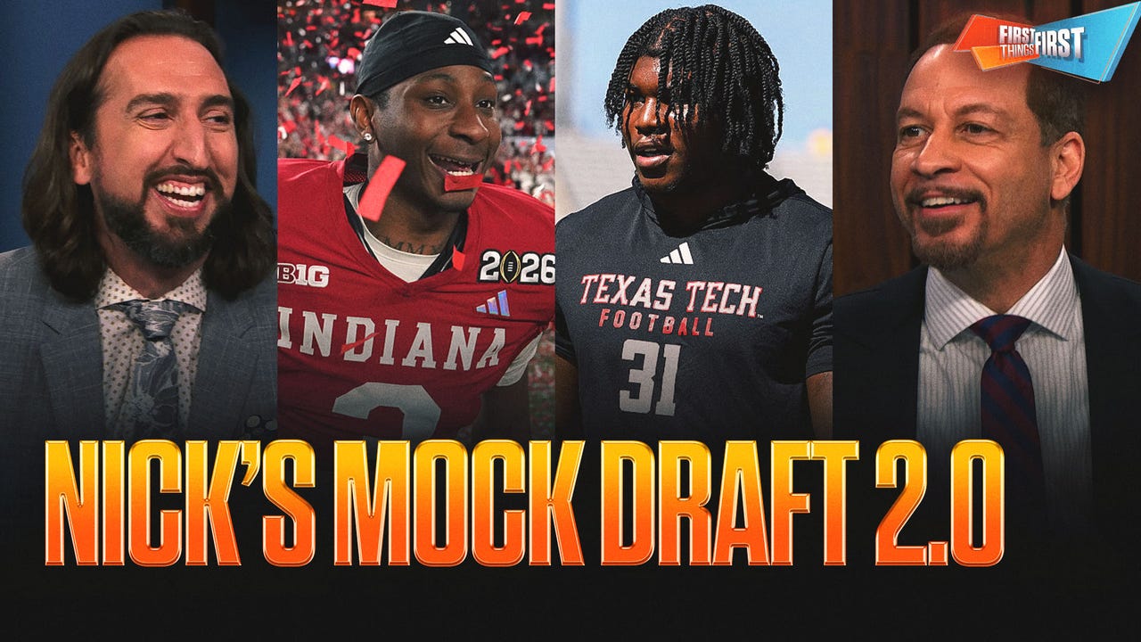 Nick Wright's Mock Draft 2.0: Carnell Tate-Jets, Chiefs select David Bailey, Omar Cooper Jr to Eagles, Rams add Kenyon Sadiq | First Things First