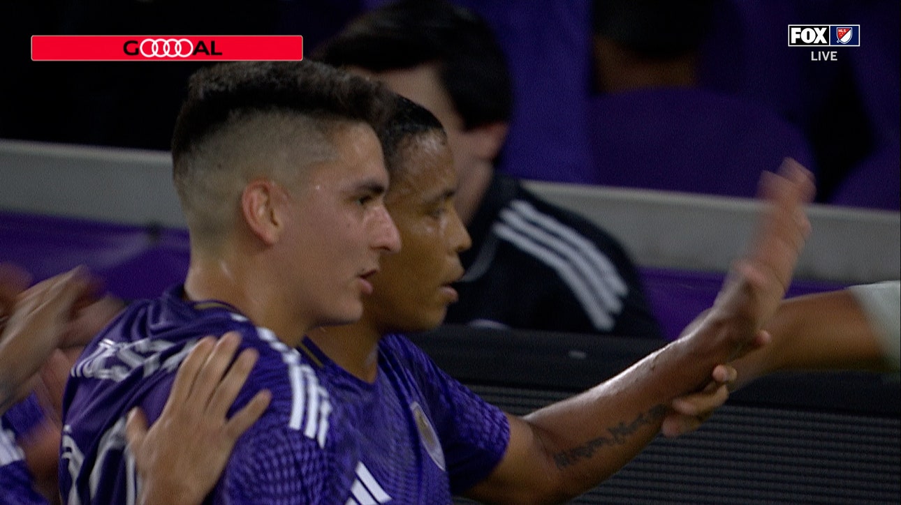 Luis Muriel scores on a penalty kick, giving Orlando City a 1-0 lead over Atlanta United