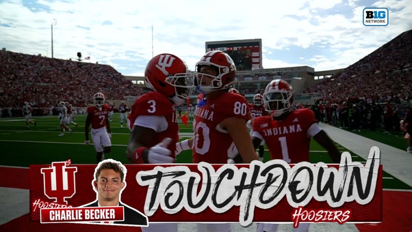 Fernando Mendoza finds Charlie Becker for a 31-yard TD, giving Indiana the lead over Wisconsin