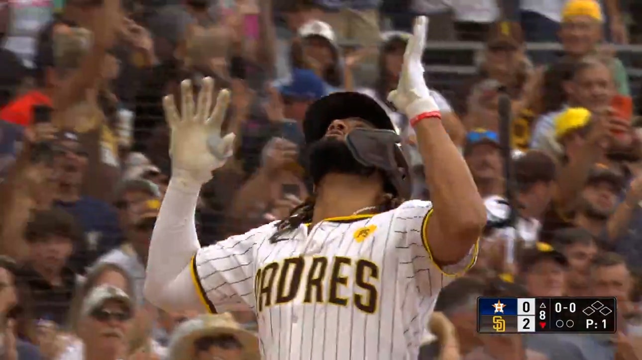 Fernando Tatis, Manny Machado, and Donovan Solano hit consecutive homers to give Padres 4-0 lead over Astros