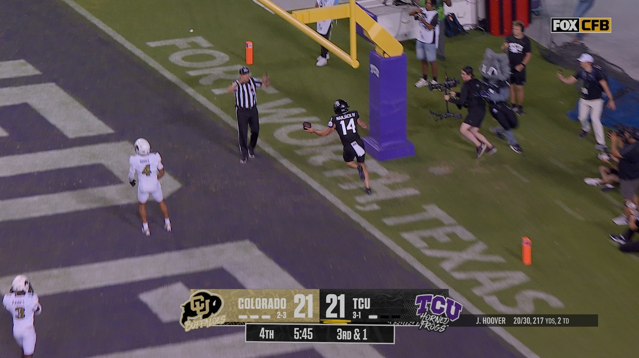 TCU’s Josh Hoover throws 18-yard TD to Joseph Manjack IV, taking lead against Colorado