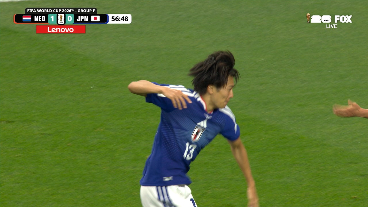 Japan's Keito Nakamura responds with equalizer against Netherlands | 2026 FIFA World Cup™