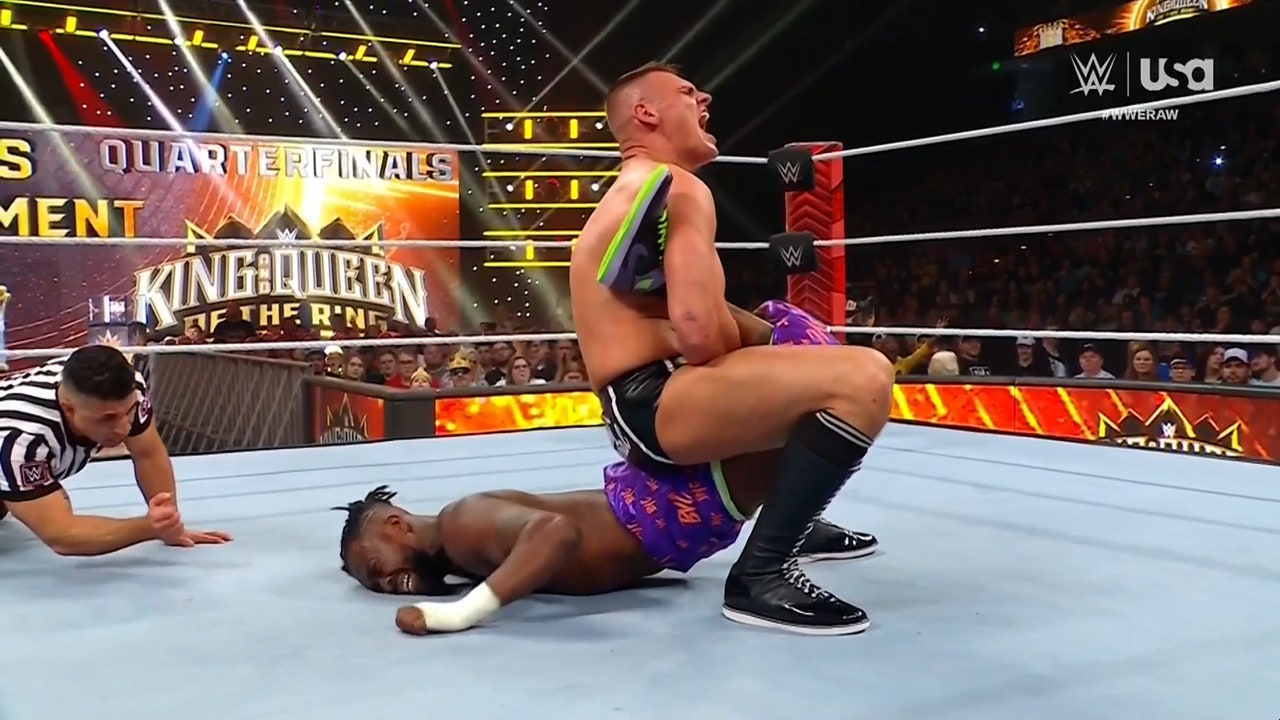 Gunther vs. Kofi Kingston King of the Ring Round 2 ends with tap out | WWE on FOX