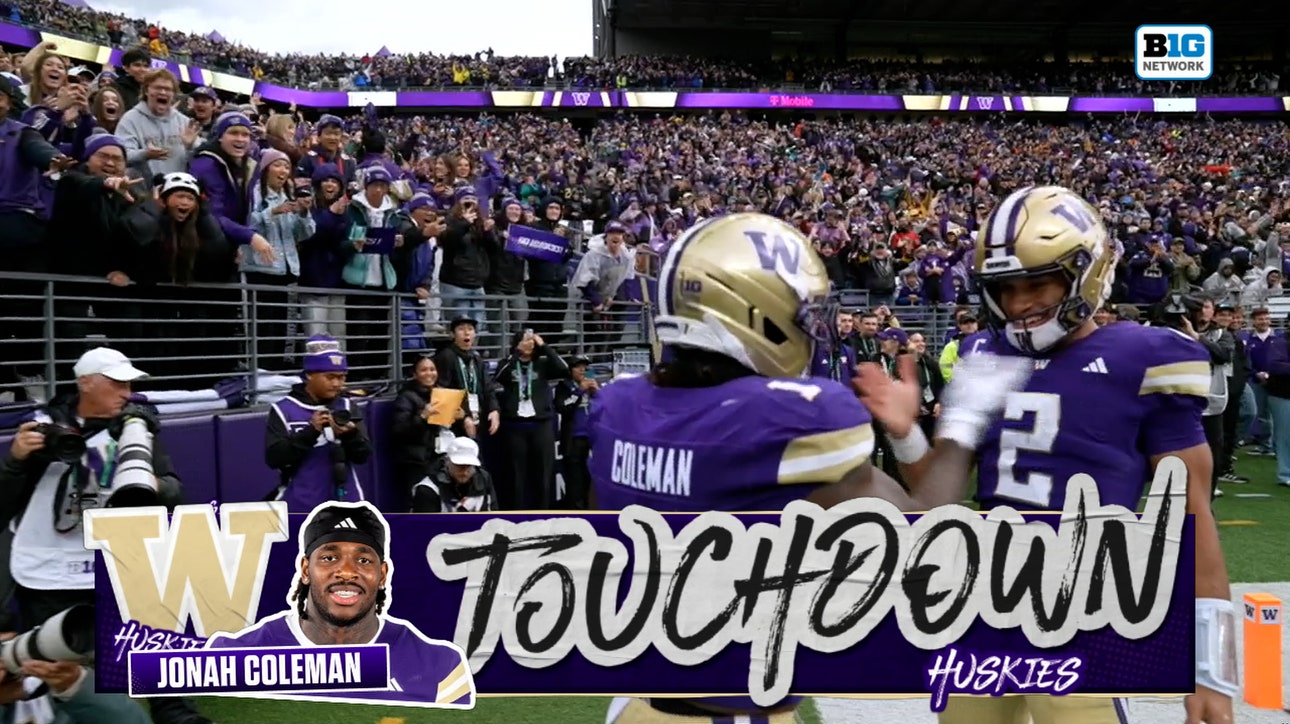 Washington's Jonah Coleman scores 12-yard TD off CRAZY trick play to re-take lead over Illinois