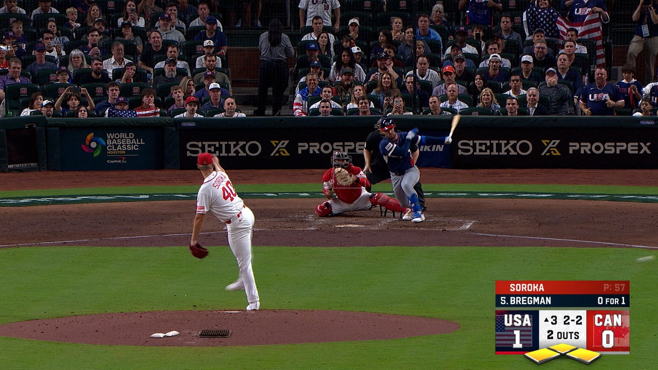 Alex Bregman hits single, scoring two, extending United States' lead over Canada