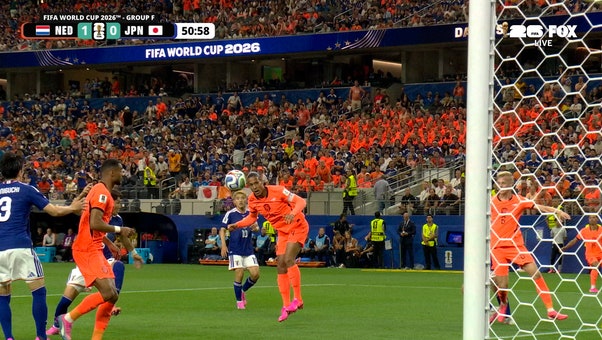Netherlands’ Virgil van Dijk scores brilliant header for his first FIFA World Cup™ goal