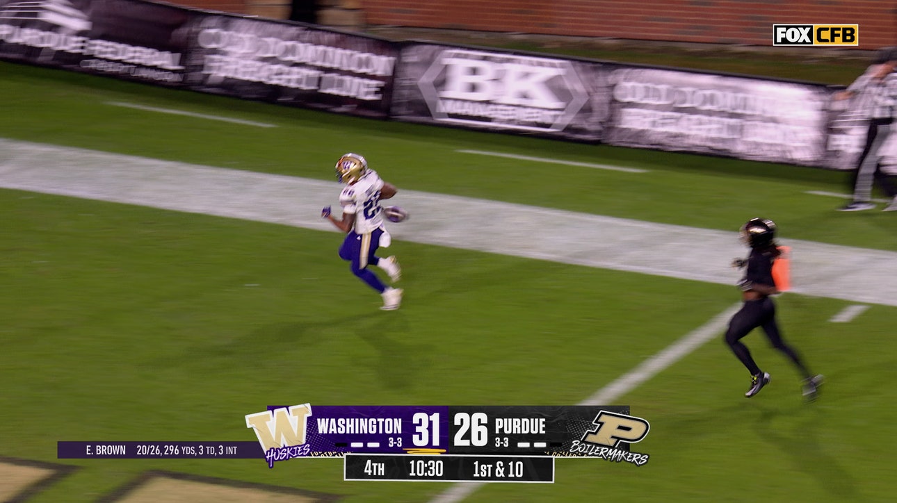 Trey Cooley bursts for 53-yard rushing TD, extending Washington's lead over Purdue 